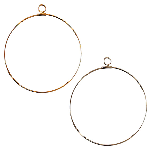 A12-490, 491 Hoop Finding, 40mm  5 sets (pack)