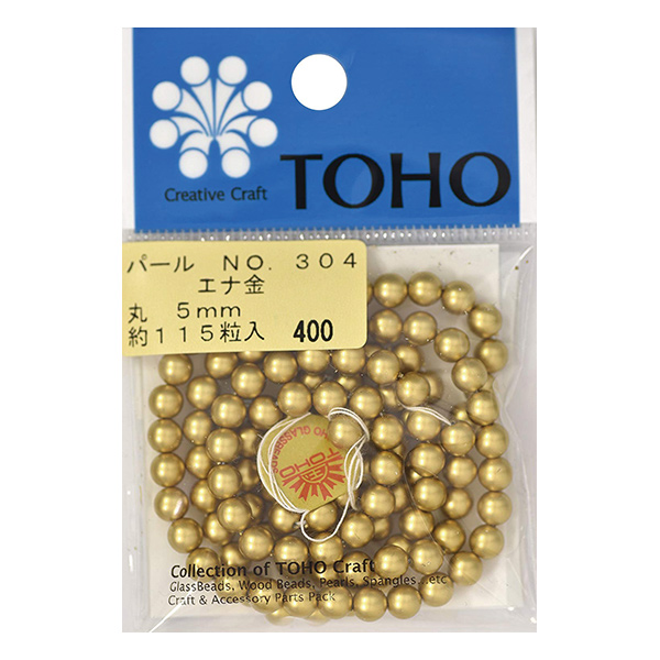 【お取り寄せ・返品不可】■PA-MAR-304 TOHO 丸型パール エナ金 5袋単位 (セット)