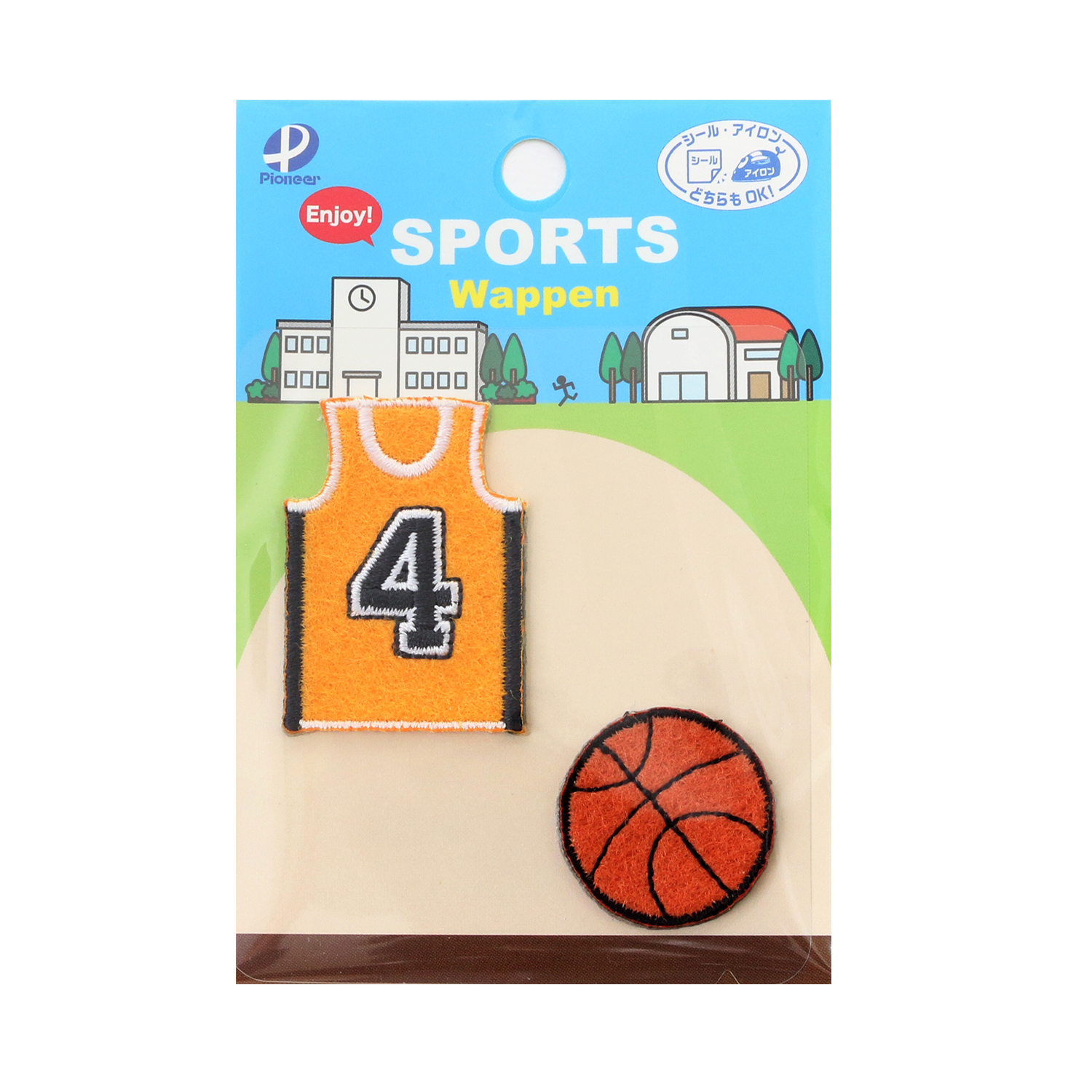 RG450-25049 パイオニア スポーツワッペン バスケットボール（枚）