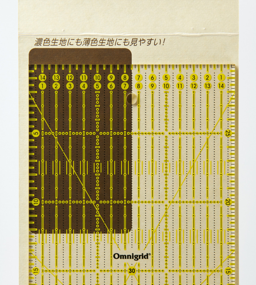 オムニグリッド定規の目盛の特徴