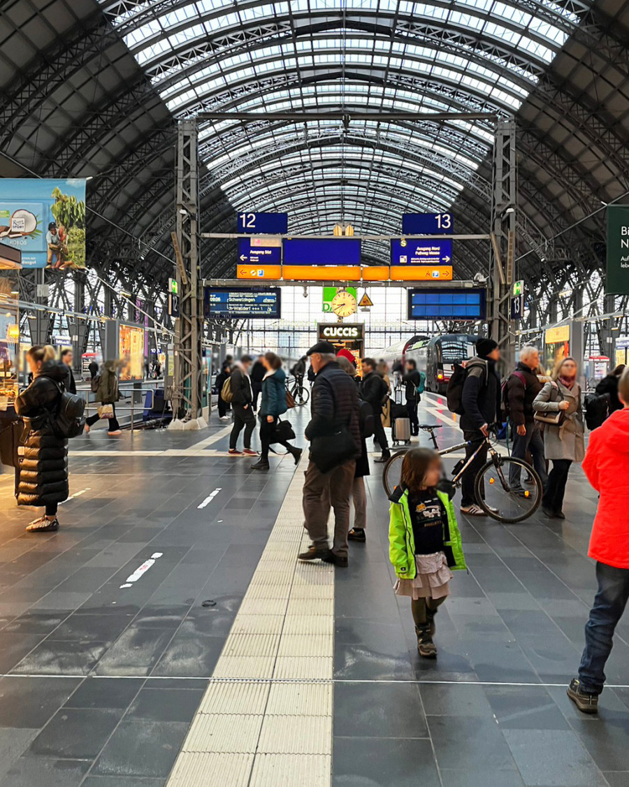 フランクフルトの駅