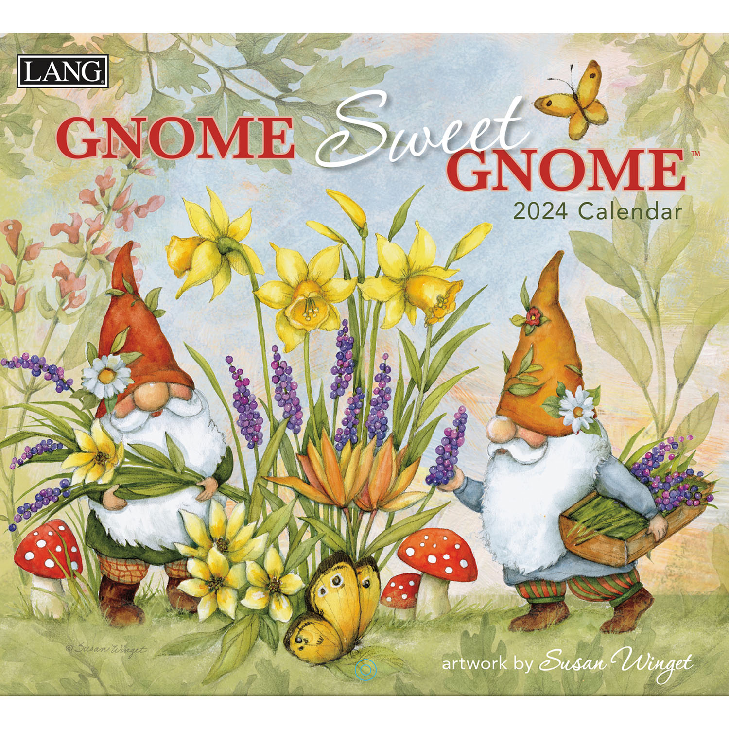 US565 2024年USAカレンダー GNOME SWEET GNOME