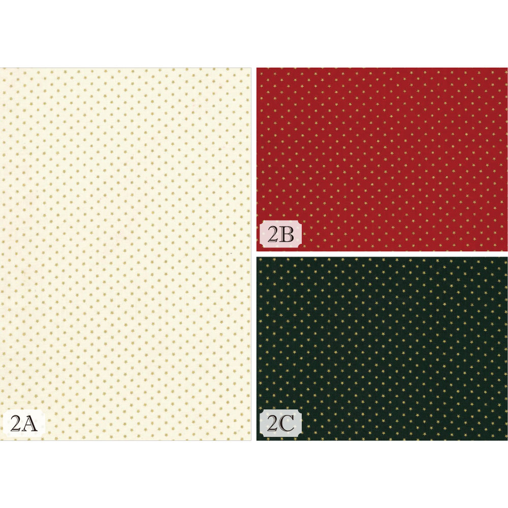 H7100-2 Christmasfabric クリスマス 星 柄シーチング生地 1m単位 (m）_全色