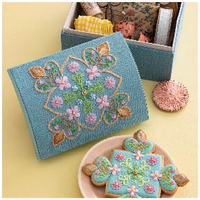「スイーツアーティスト KUNIKAⅹ戸塚刺しゅう かわいいクッキー刺繍 Sweet Cookie Embroidery」カルトナージュキットをご使用いただきました
