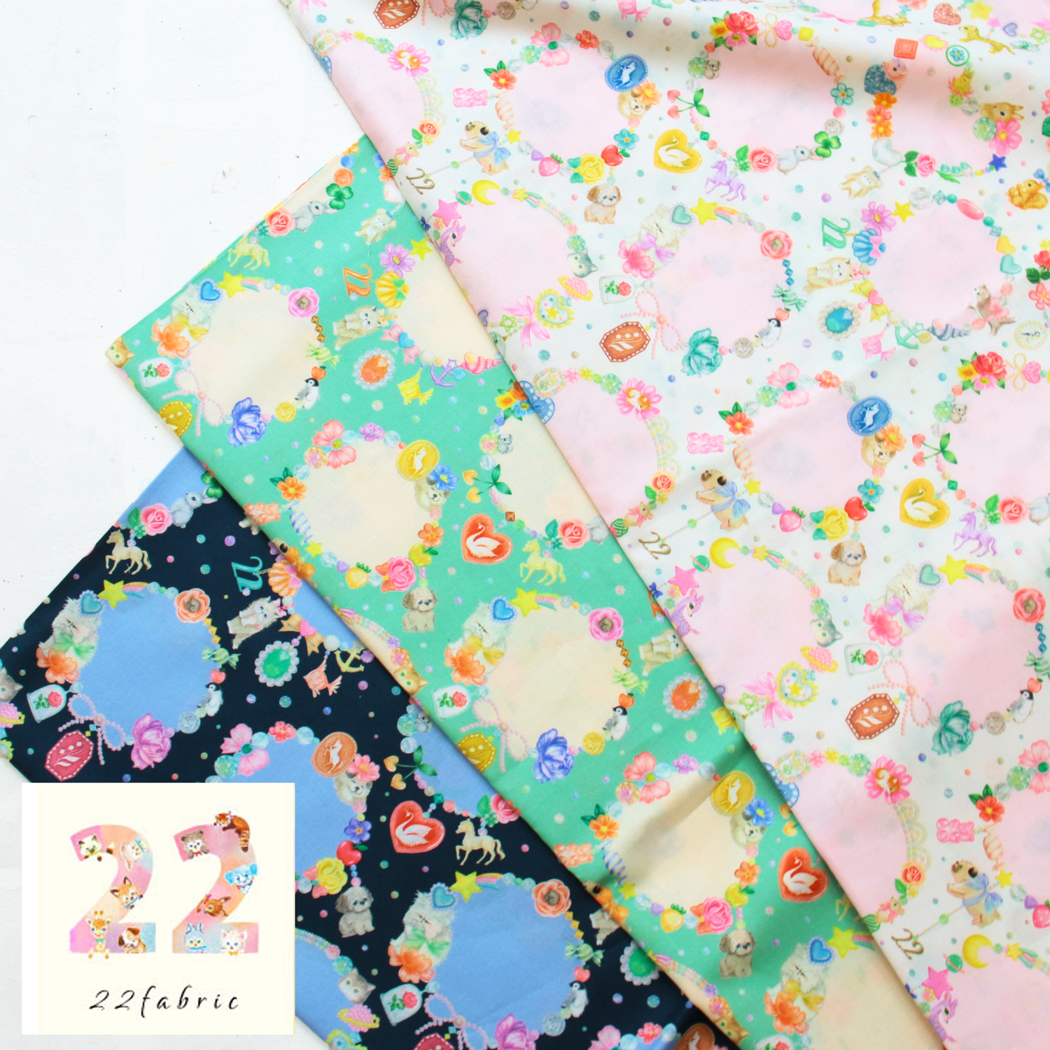  DP4435-4「ユキエモン yukiemon チャームコレクター 60ローン 22fabric」