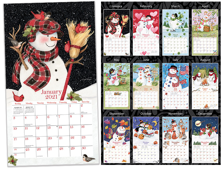 Us527 2021 Usaカレンダー Sam Snowman By Susan Winget Books Nippon Chuko Online sam snowman calendar 2021