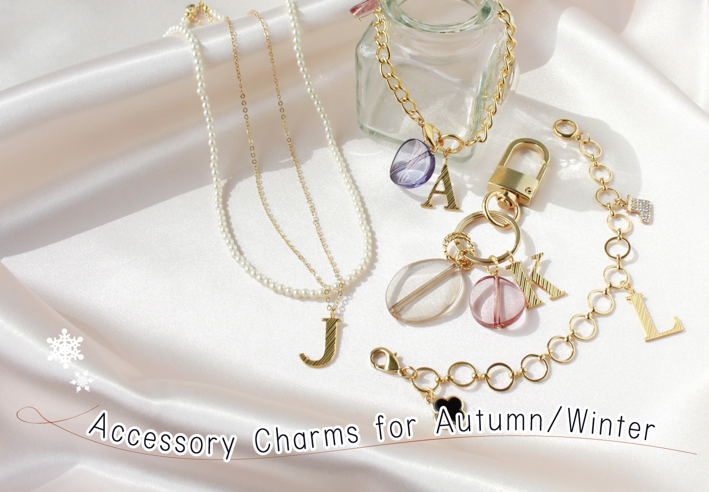 Featuring charms for fall and winter accessories