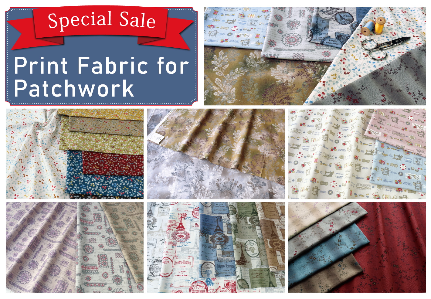 Bargain Price Printed Fabric for Patchwork