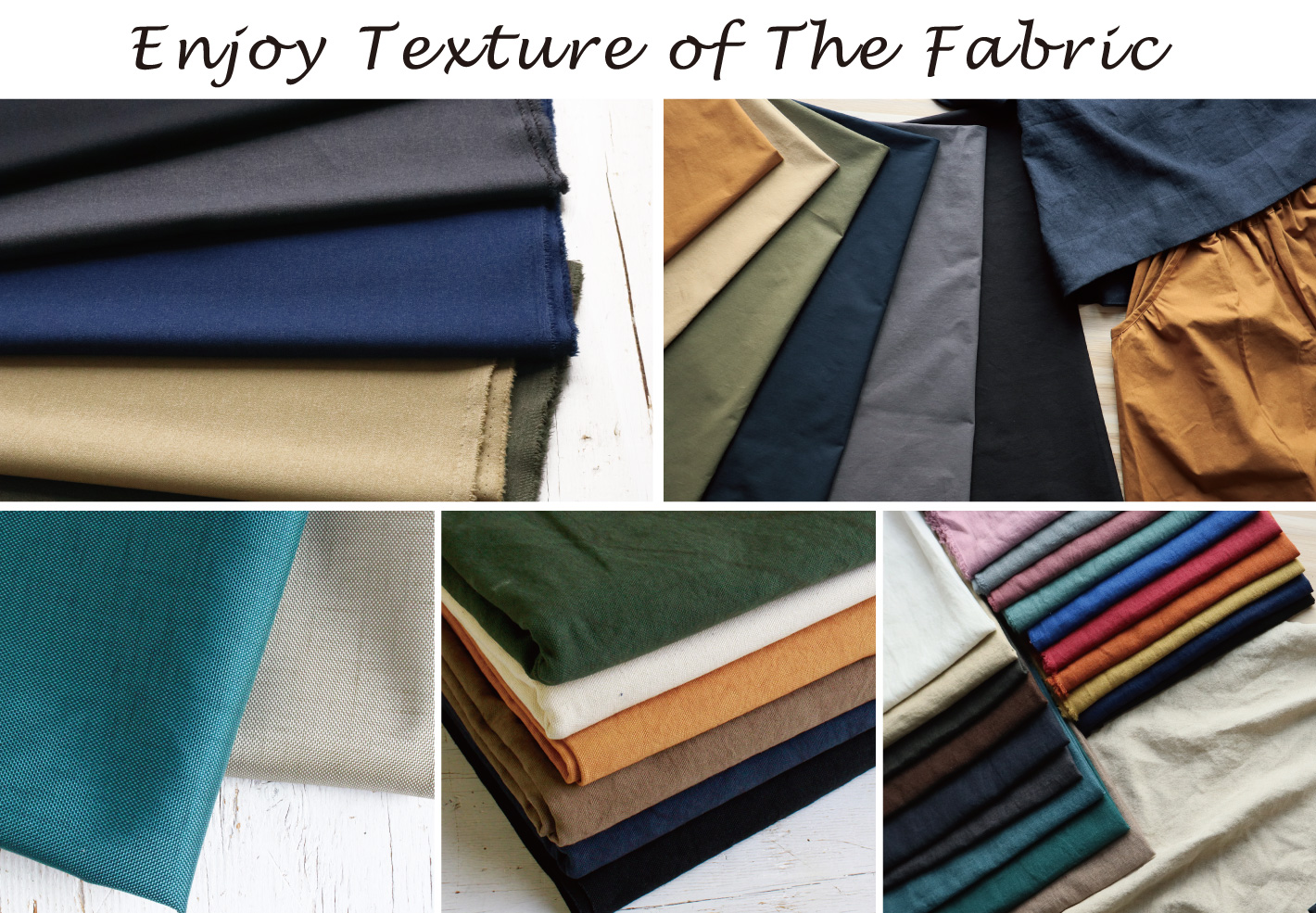 enjoy texture of the fabric