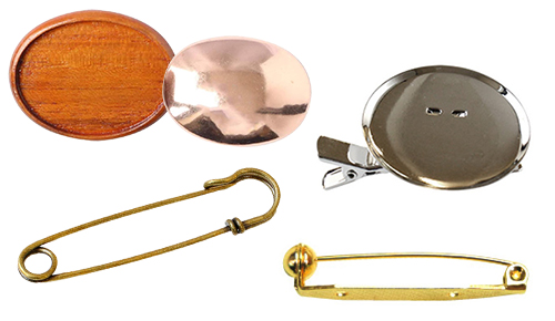Brooch Bases, Pins & Clips