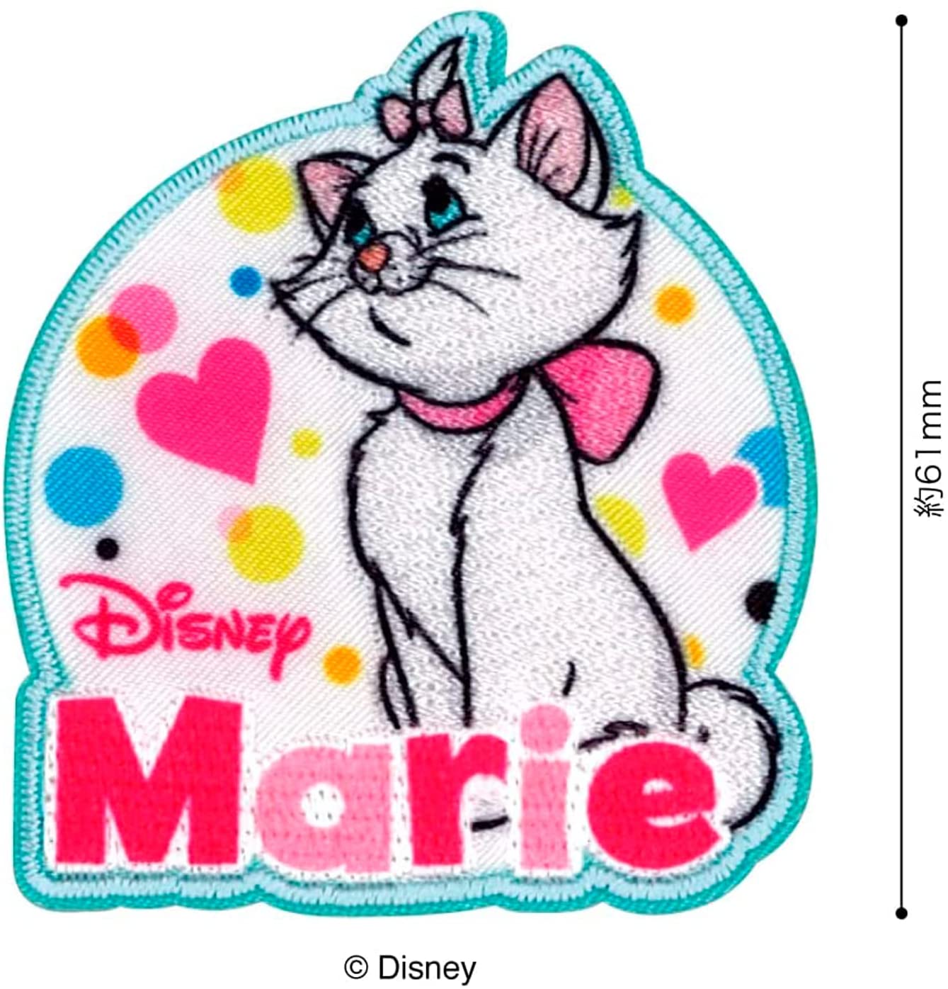 MY6501-MY495 ディズニー おしゃれキャット マリー ワッペン アイロン