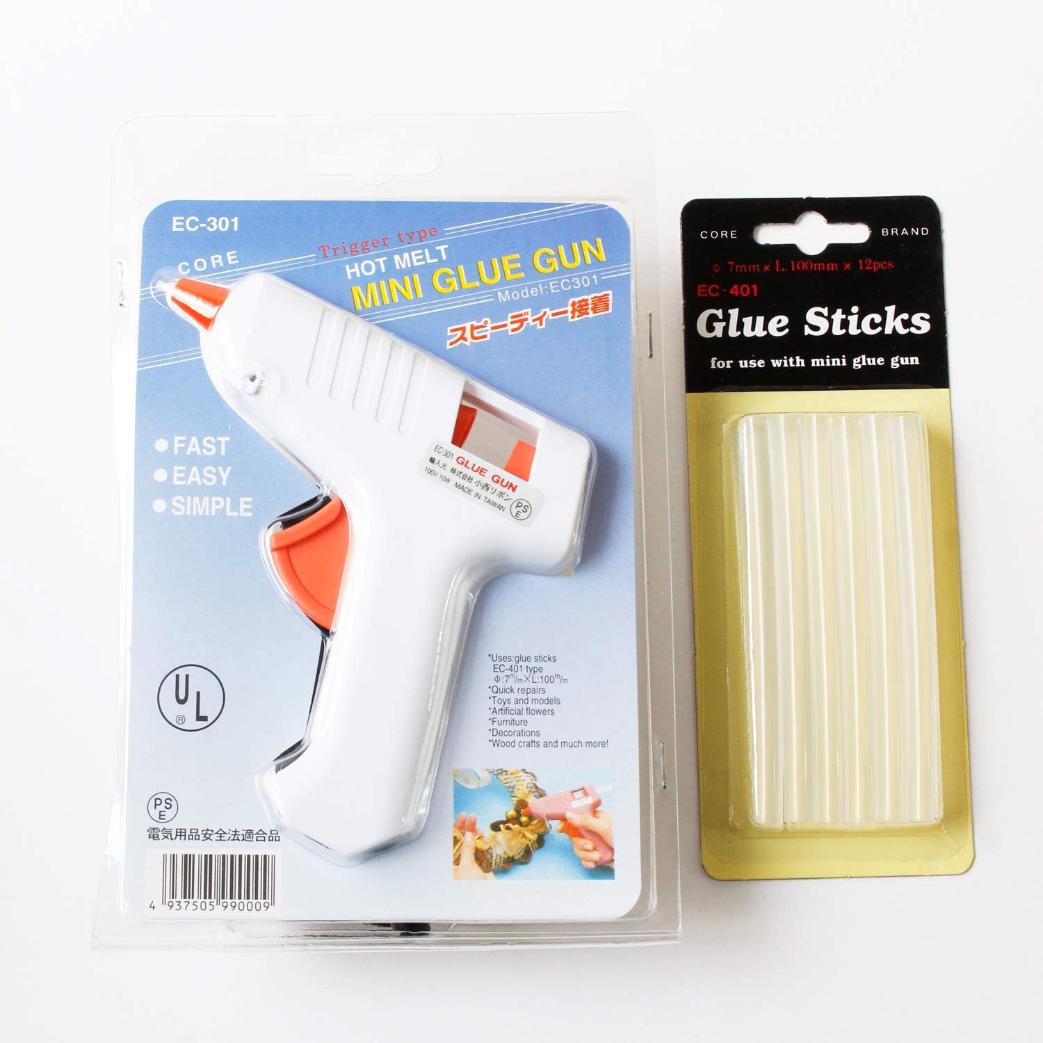 GLUEGUN-SET グルーガン&スティックセット 既存3本+替え12本 (セット)