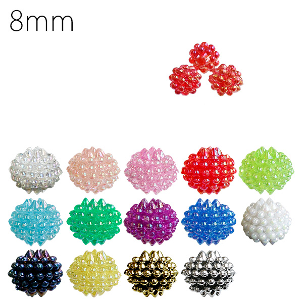 ASH-BL8 Berry Bead, 8mm, 50pcs (bag)