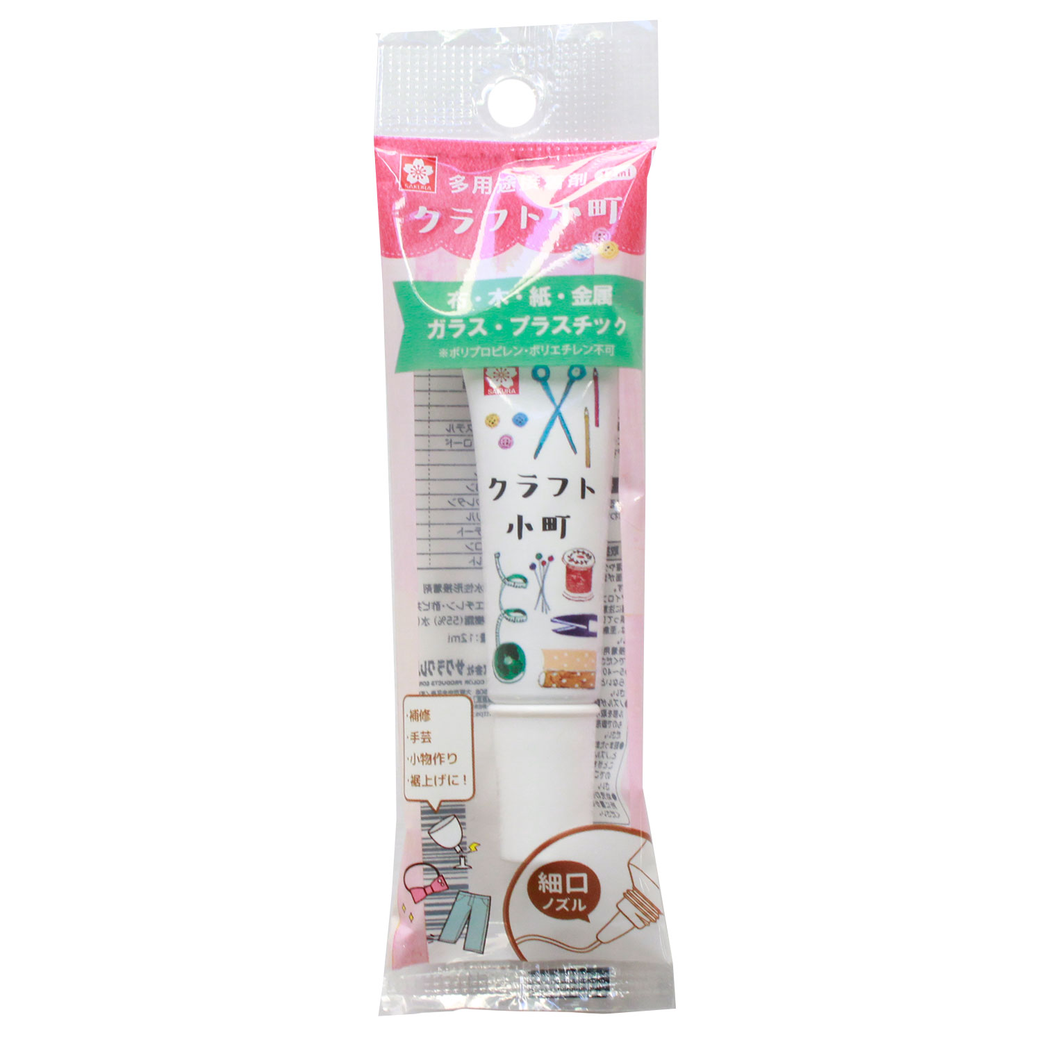 BTC12ML-P Sakura Crepas, Adhesive Multipurpose Strong "Kraft Komachi" 12ml 1pcs (pcs)