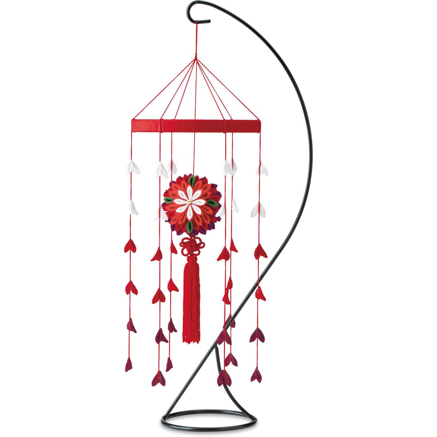 【雛祭り受注会】【お取り寄せ・返品不可】PAN-LH119 タカギ繊維 Panami 京ちりめん つまみ細工 大輪の和かざり「赤」キット (個)