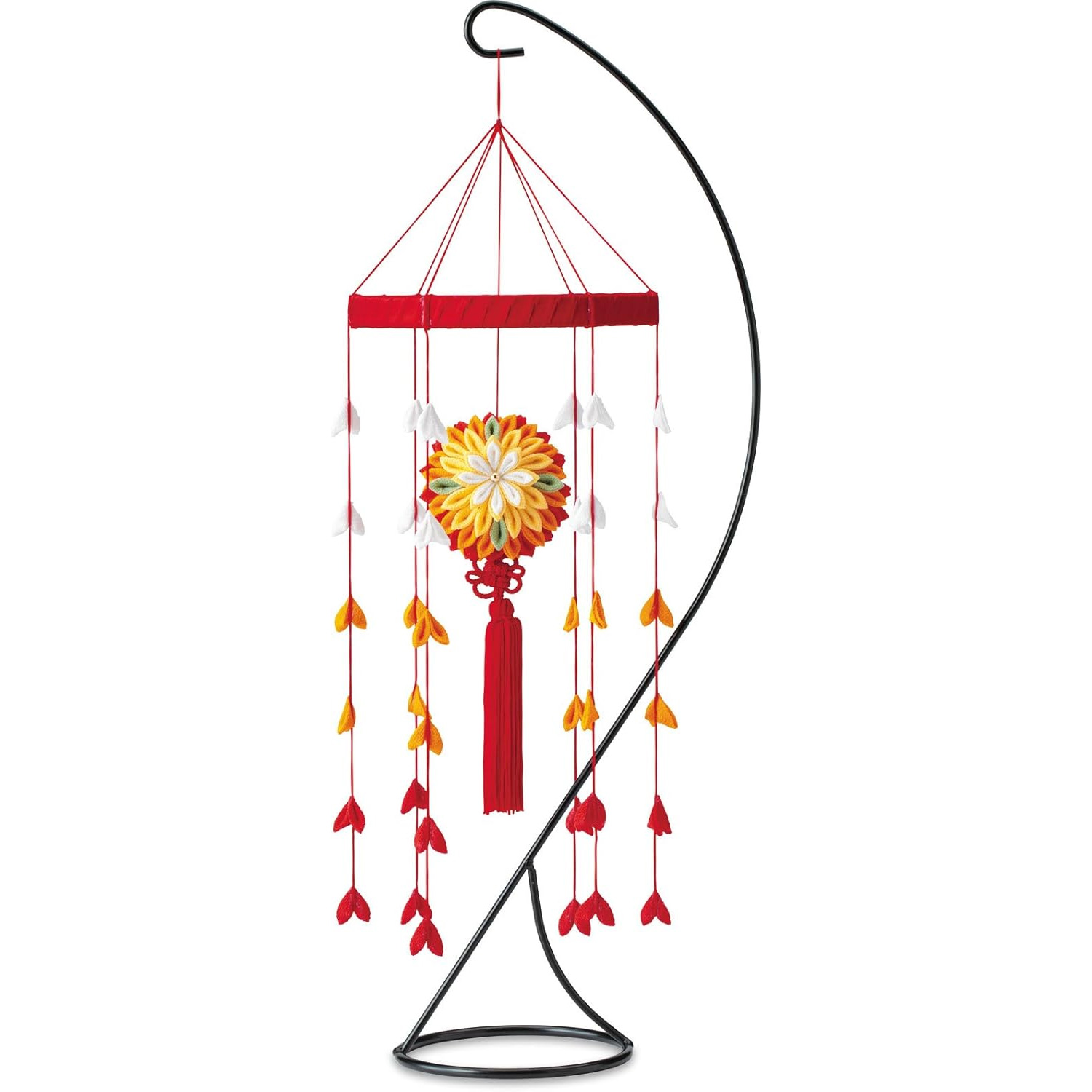 【雛祭り受注会】【お取り寄せ・返品不可】PAN-LH121 タカギ繊維 Panami 京ちりめん つまみ細工 大輪の和かざり「黄」キット (個)