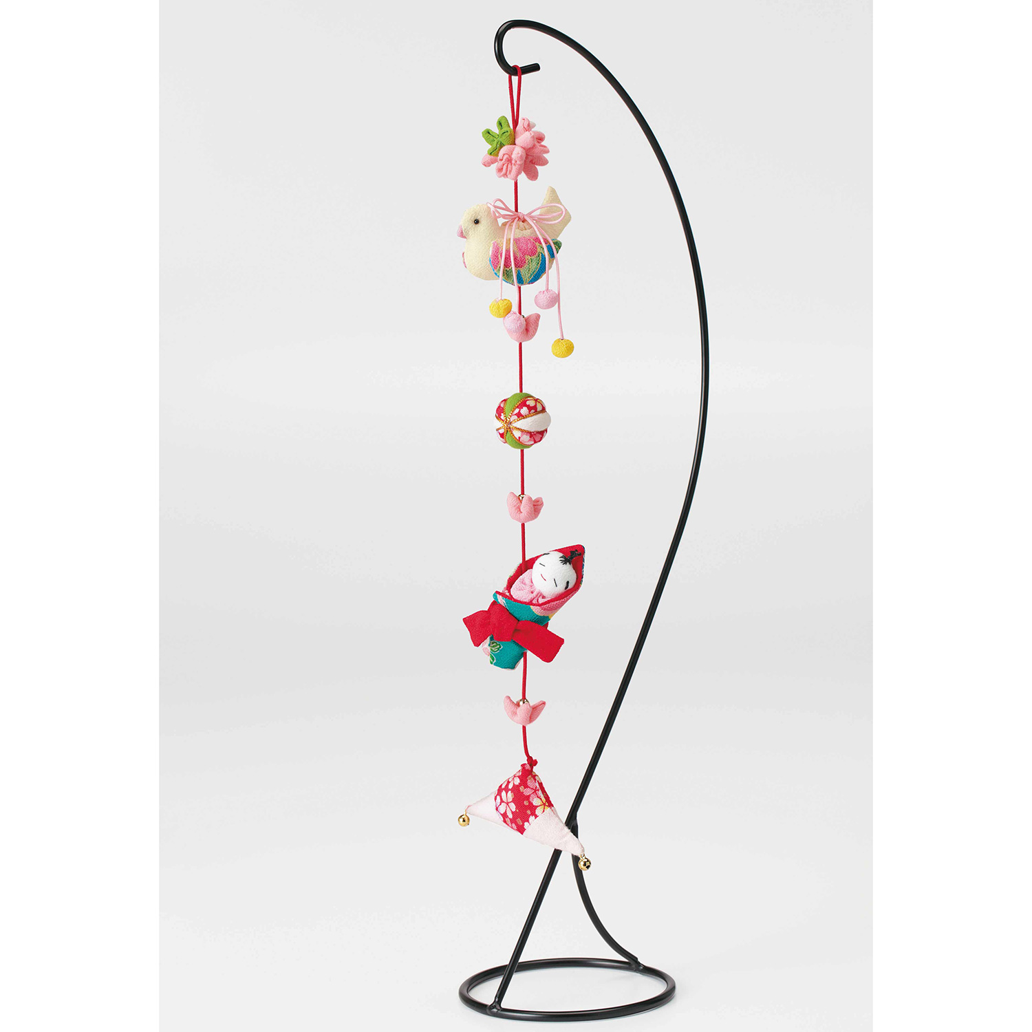 【雛祭り受注会】【お取り寄せ・返品不可】LH391 タカギ繊維 Panami 京ちりめん下げ飾り「願いの糸」 黄緑・健康 キット (個)