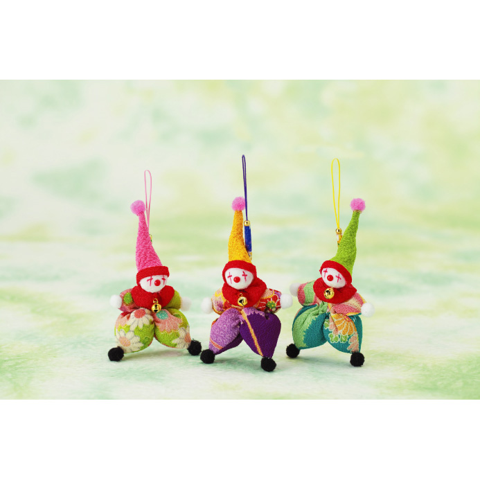 【雛祭り受注会】【お取り寄せ・返品不可】LH301 タカギ繊維 Panami 京ちりめんストラップ「ピエロ」 キット (個)