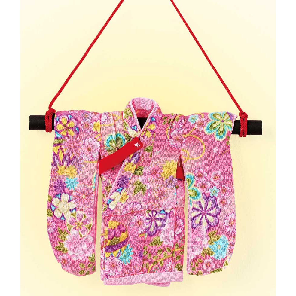 【雛祭り受注会】【お取り寄せ・返品不可】LH333 タカギ繊維 Panami 京ちりめんシリーズ ミニ着物「ピンク」 キット (個)