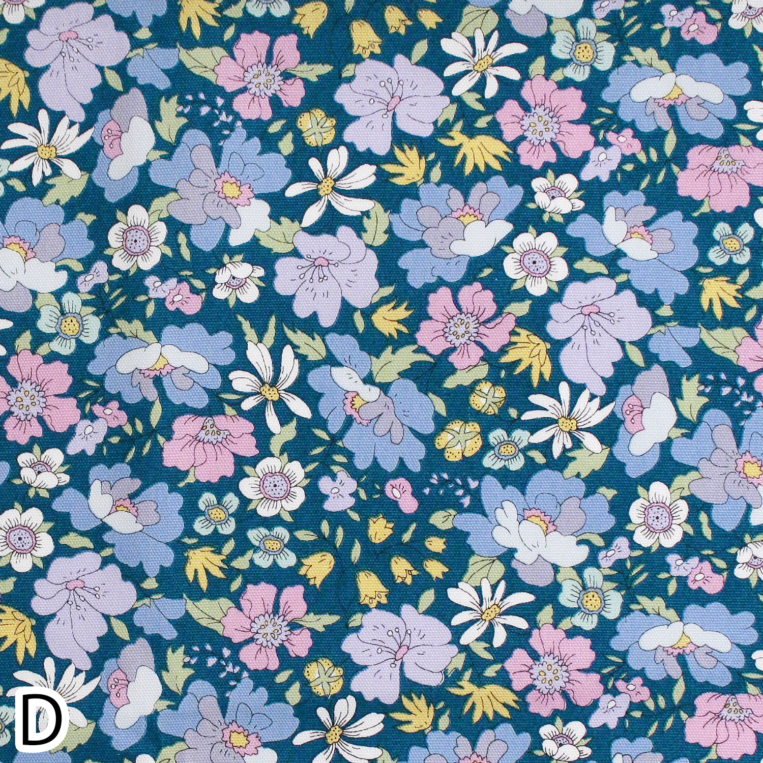 【1/28まで】【WEB限定・原反特価】■AP55808H-1D 花柄 エレガントオックス プリント生地 巾約110cm 原反 (巻)