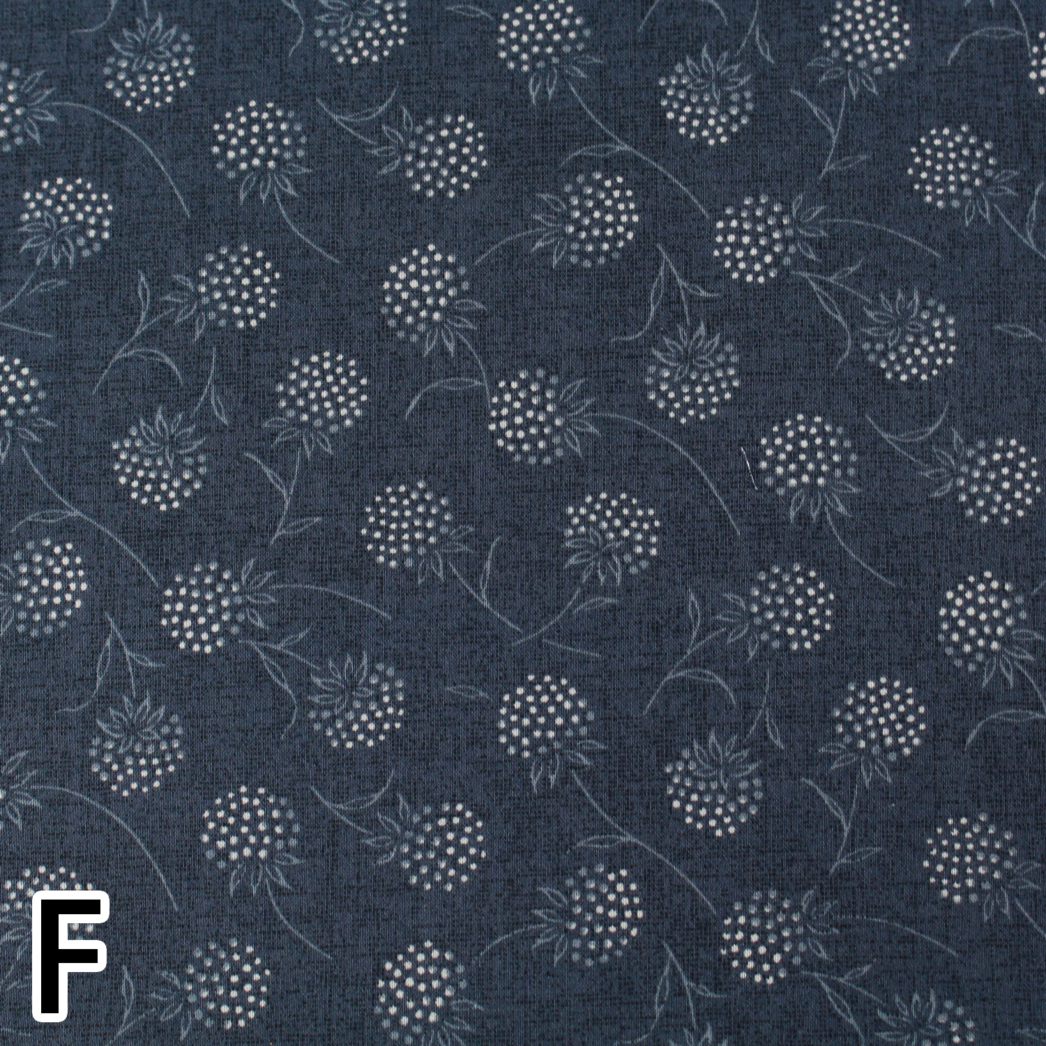 【1/28まで】【WEB限定・原反特価】■CE10683-F センテナリーコレクション by Yoko Saito 小さな点の丸井お花 巾約108cm 原反 (巻)