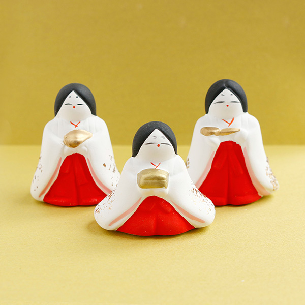 Hina Matsuri (Doll Festival) (Porcelain)　Three Court Ladies (pcs)