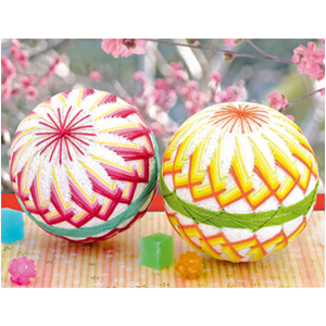 【お取り寄せ・返品不可】TM11 手まりキット てまり手芸 満開の桃 「まんかいのもも」 (個)