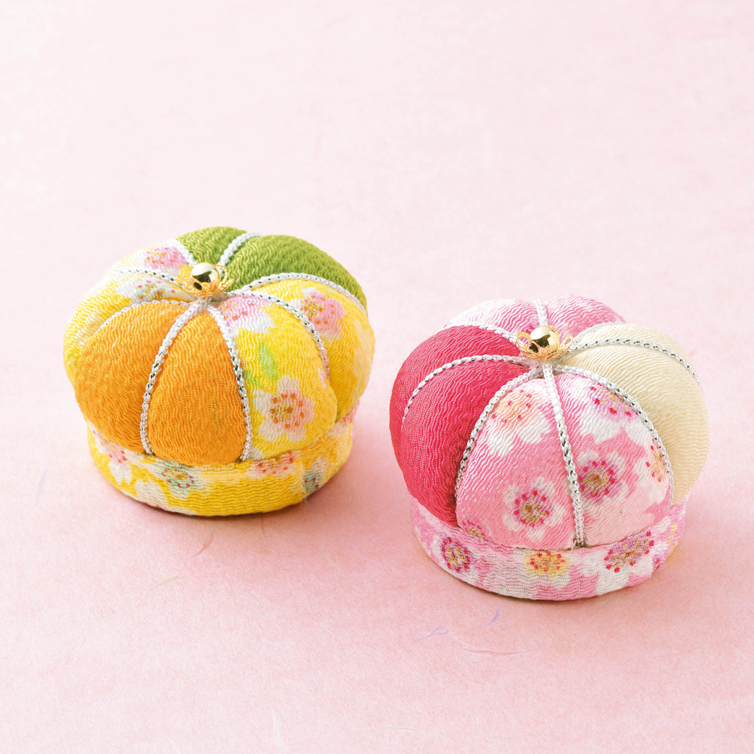【雛祭り受注会】【お取り寄せ・返品不可】JTC2タカギ繊維 Panami ふっくらピンクッション 「黄・ピンク」 キット (個)