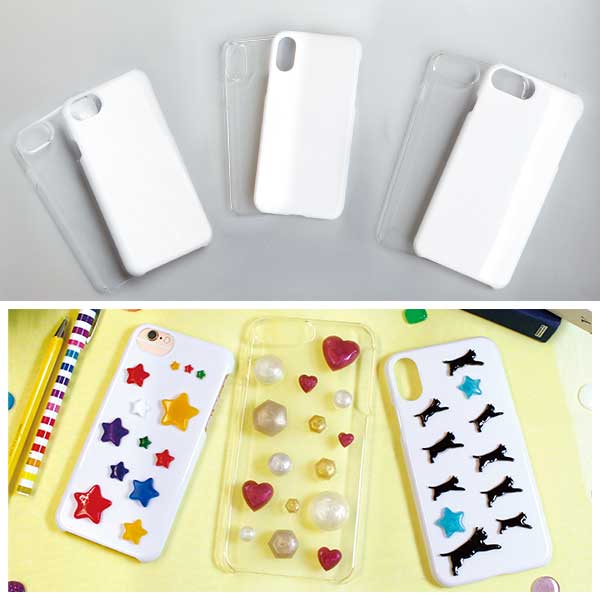 KD190-192 i phone Case White & Clear Set (set)