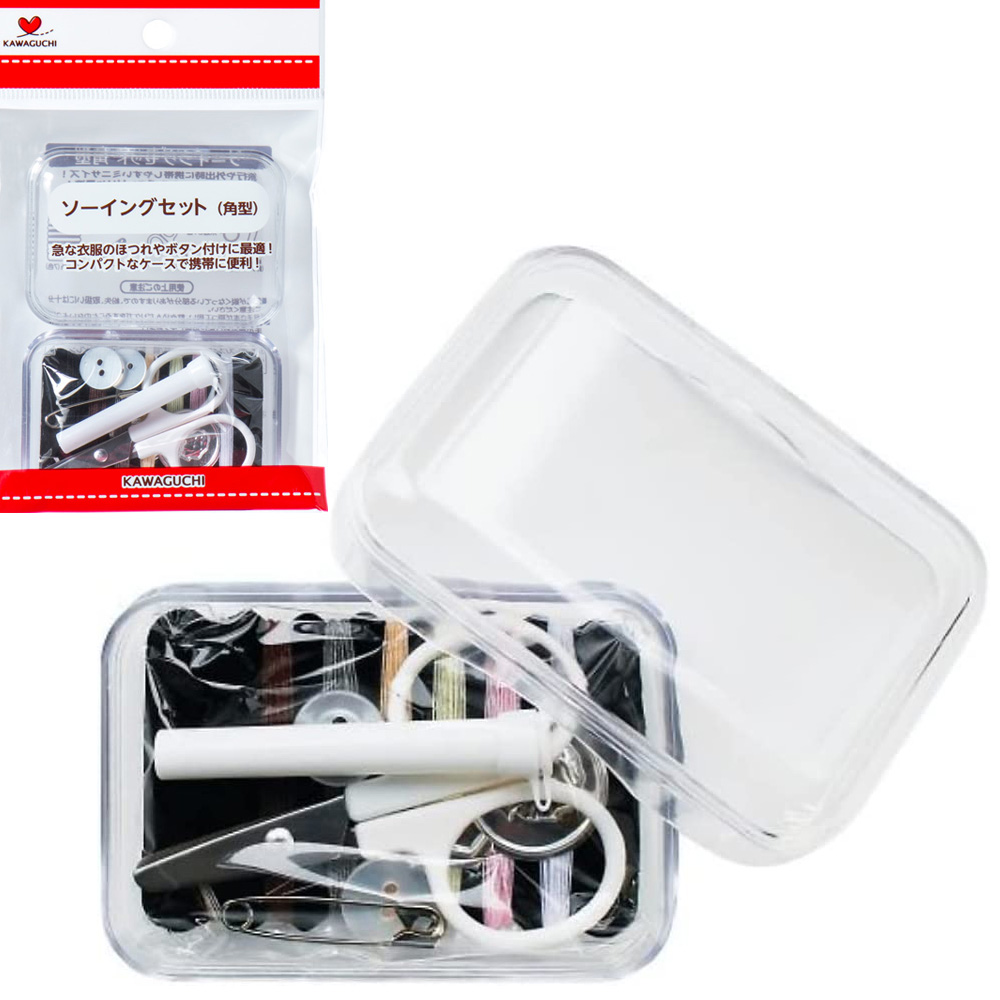 TK13278 KAWAGUCHI Sewing Set square, transparent (pcs)