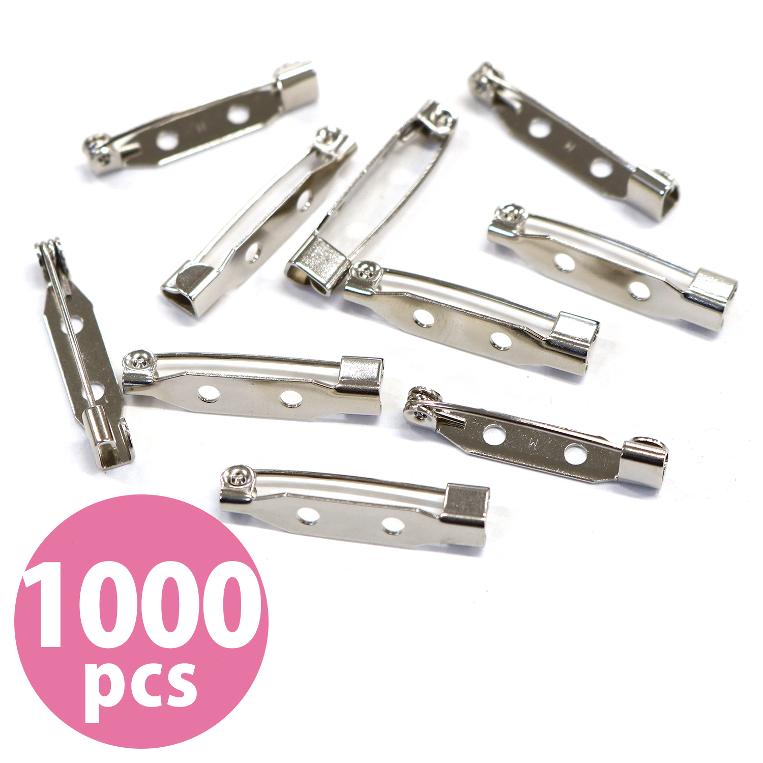 【キャンペーン対象】AMZ25-1000 造花ピン 25mm シルバー 1000本入 (箱)