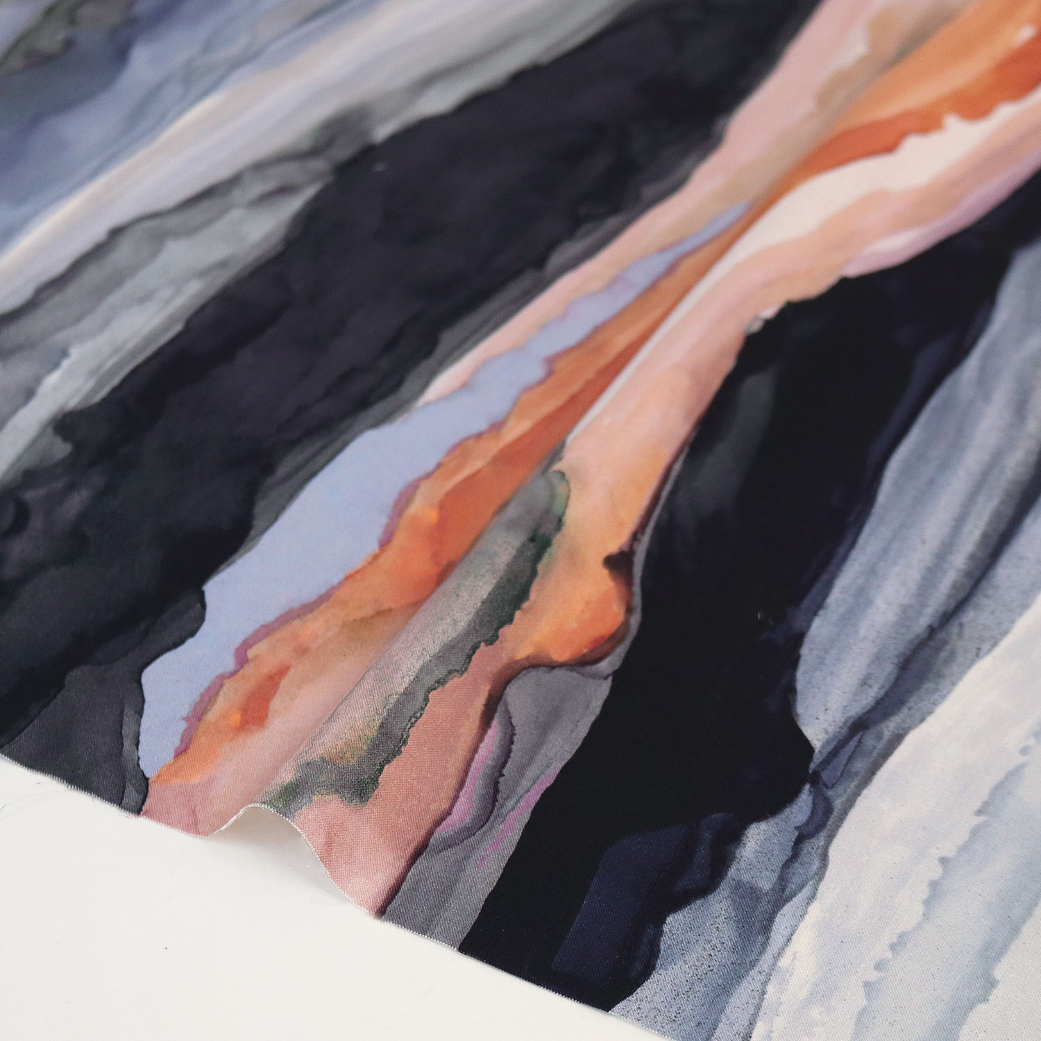 【0119新柄】FSP-907 青 グレー 赤 水彩 縞模様 FreeSpirit フリースピリット USAプリント m単位 (m)