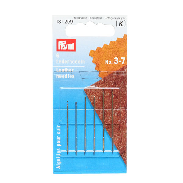 PRM131259 Prym Leather Sewing Needles 6pcs set No.357 x 2pcs each (pcs)