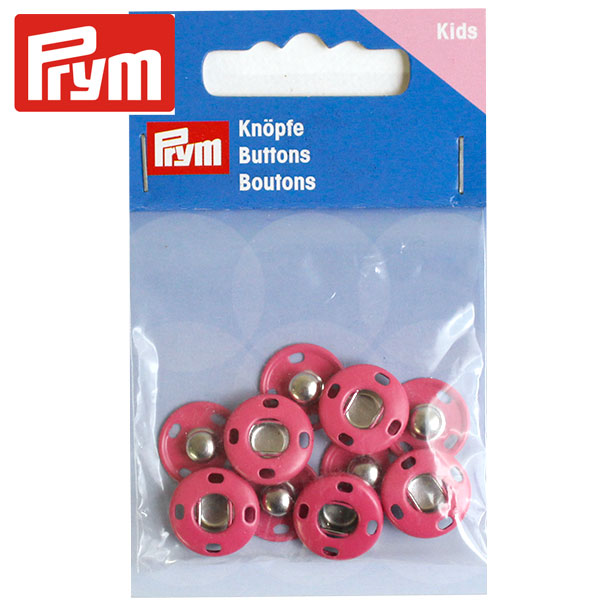 【お取り寄せ・返品不可】PRM341905 Prym プリム カラースナップ 丸型 ピンク 14mm 5セット (個)