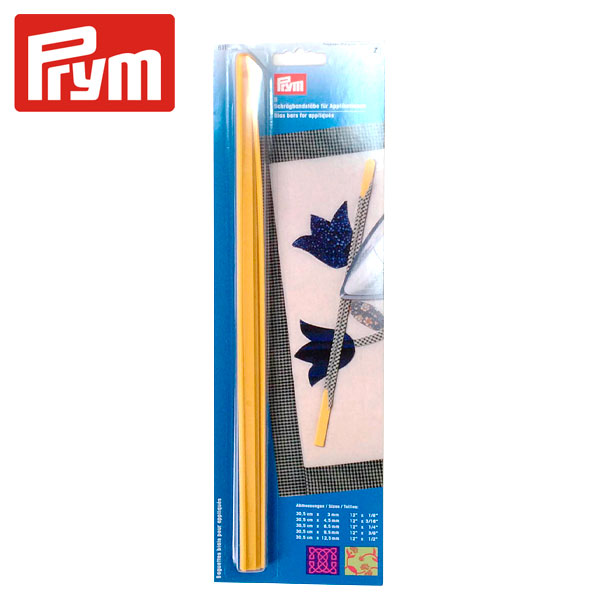 PRM611309 Prym Bias Bars for Bias Tape Making [3.0/4.5/6.5/9.5/12.5] mm x 305mm, 5pcs (pcs)