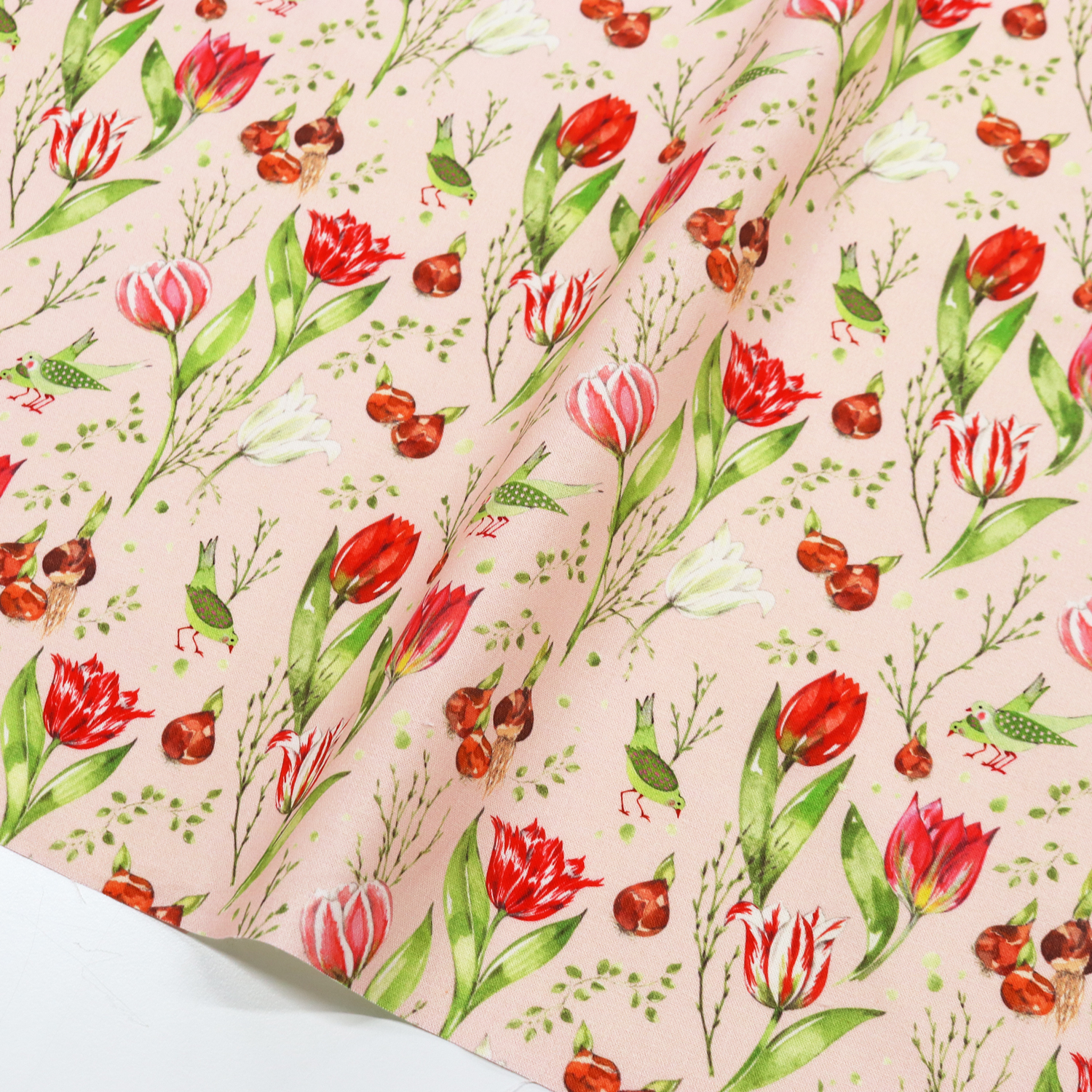 ACU3523-881-50CM チューリップ acufactum プリント生地 約150cm幅 50cm単位 (枚)