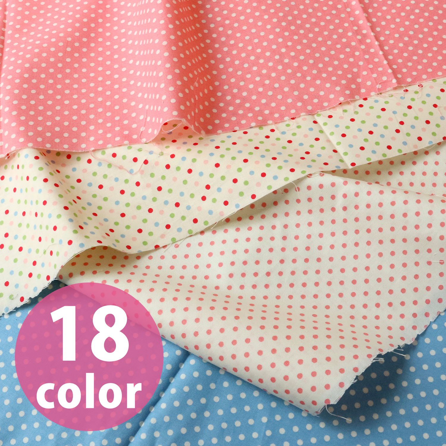 HS1283 Happy Sweet Collection Dot Scare Print Fabric Width approx. 110cm 1m/unit (m)