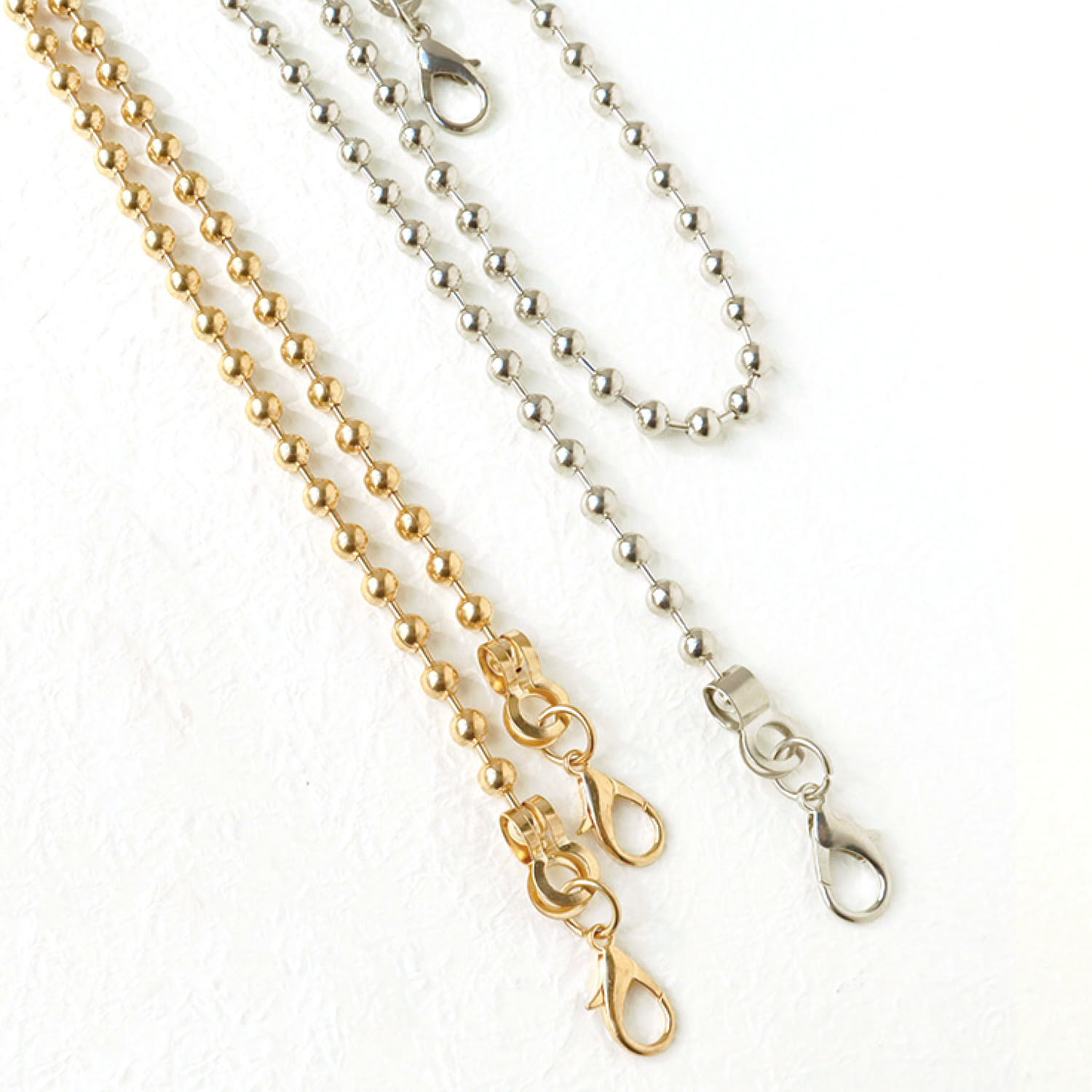 KE1449 Smartphone shoulder chain", Ball Chain type", approx.110cm 1pcs (bag)