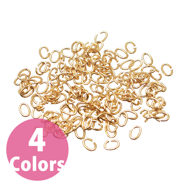 A12-180~183 Oval Jump Rings, 0.45x2x3, about 200pcs (pack)