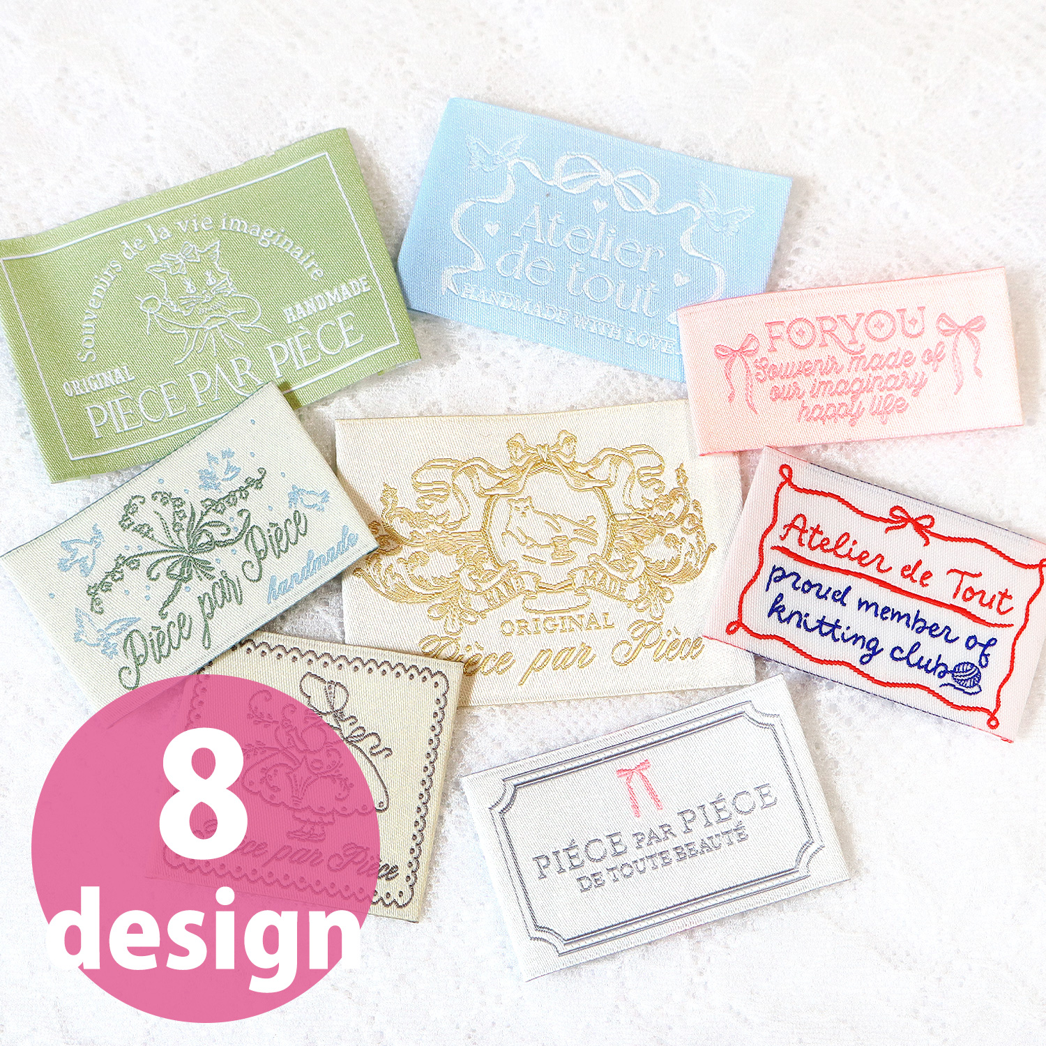PP ハンドメイドラベル 「ニュアンス」シリーズ 単品 1枚入 (袋)