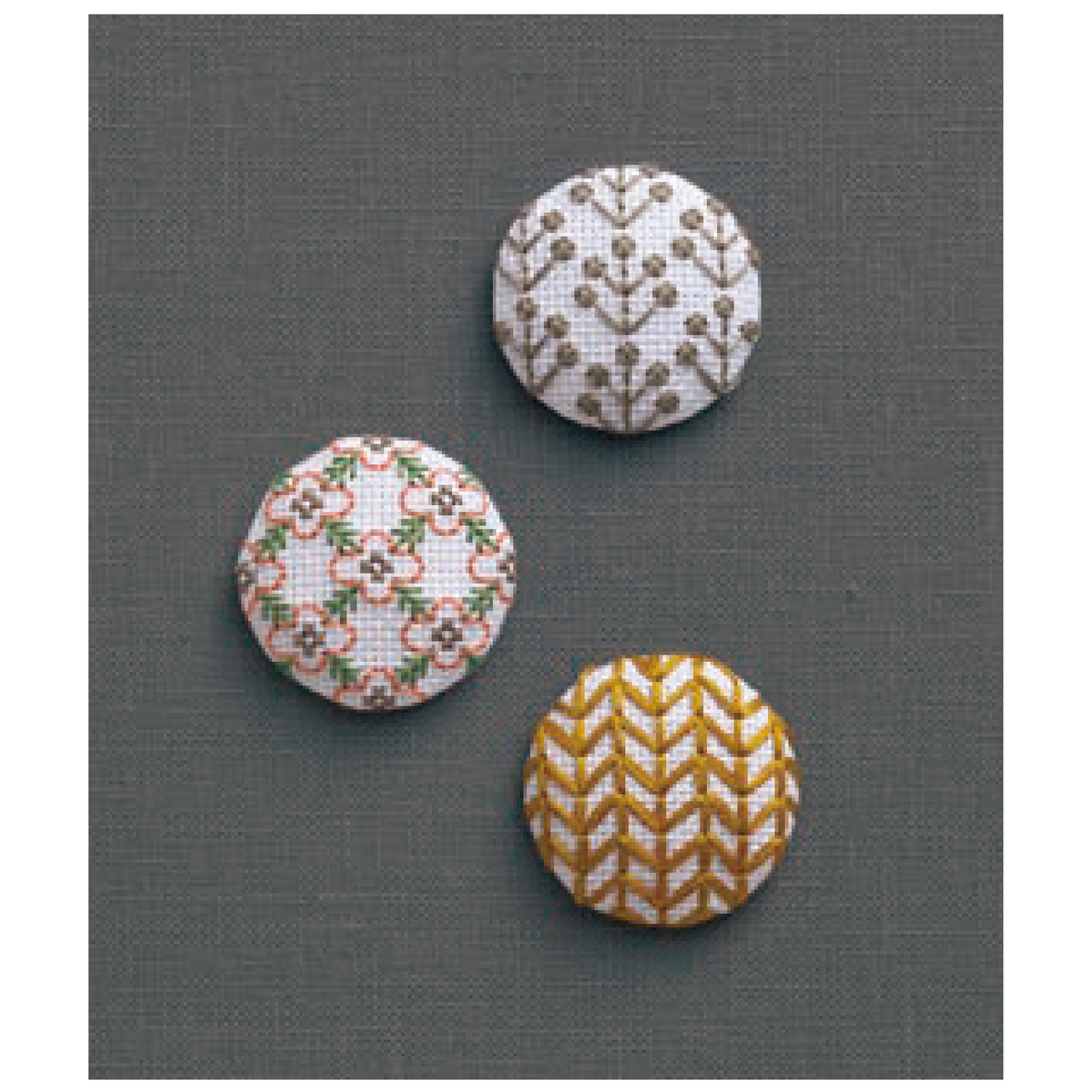 【刺繍受注会】【お取り寄せ・返品不可】CSK2302 地さしボタン ノルディック(個)