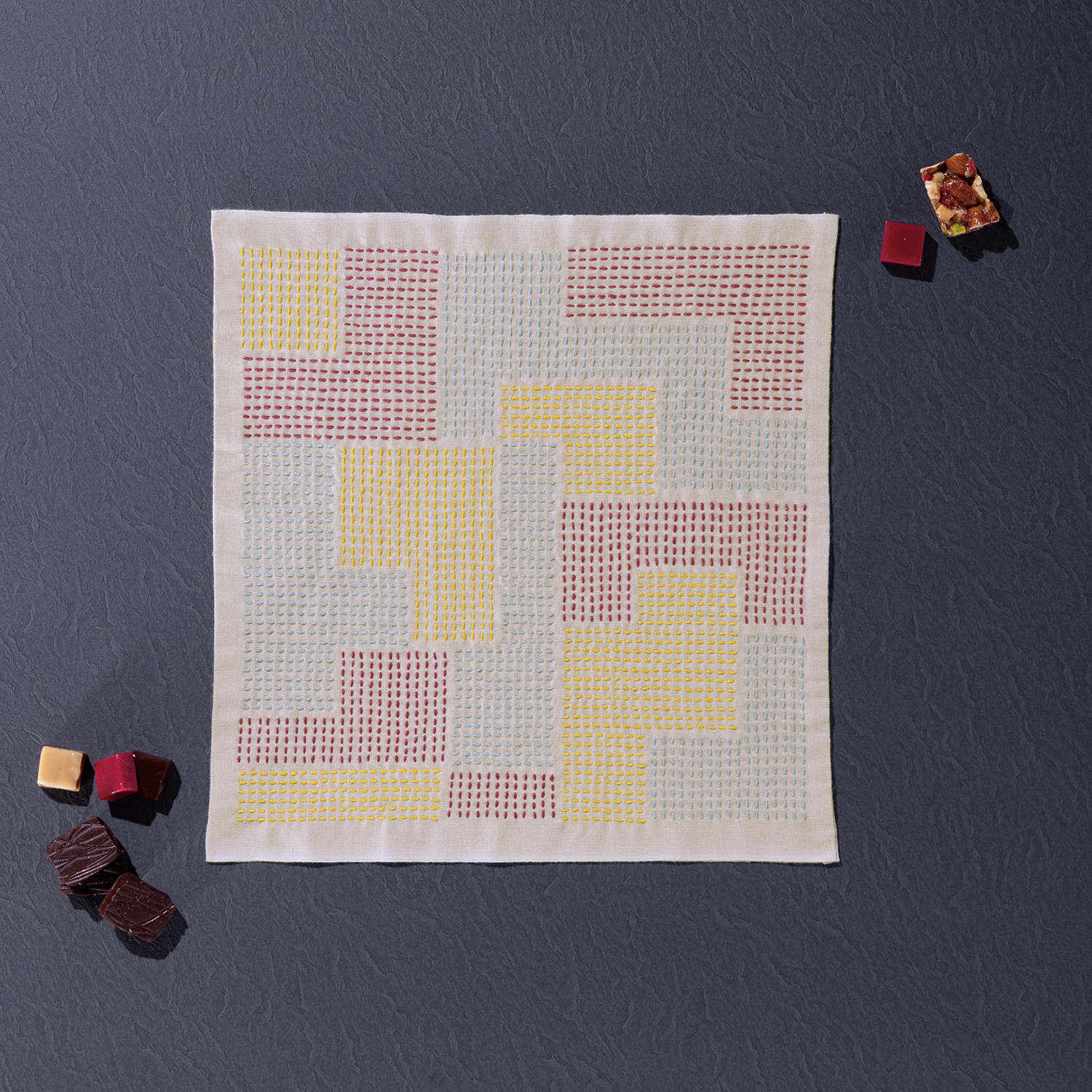 【廃番】【お取り寄せ・返品不可】OLY-SK450 Sashiko Textile lab Block（ブロック）〈AlmondMilk〉（袋）