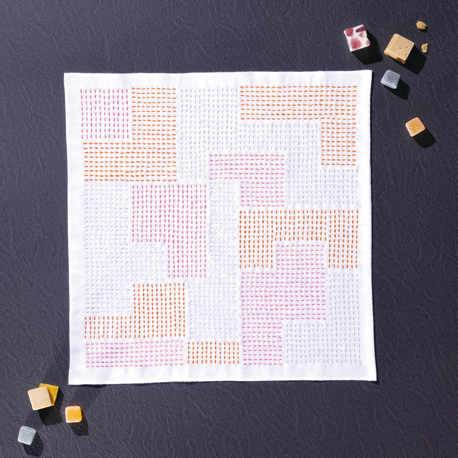 【お取り寄せ・返品不可】OLY-SK454 Sashiko Textile lab Block（ブロック）〈白〉（袋）