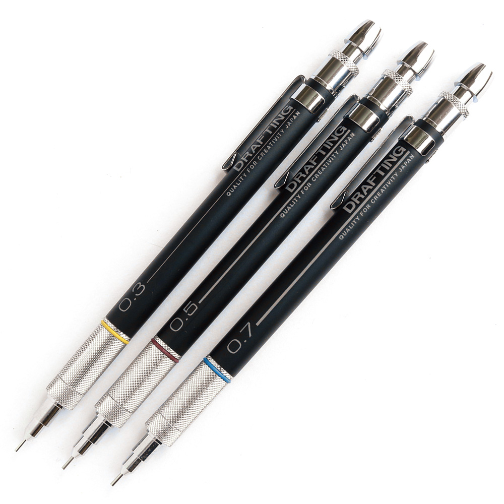 CON0701 Mechanical Pencil for Sketching 0.3/0.5/0.7mm 1pcs each"", 3pcs/set (set)