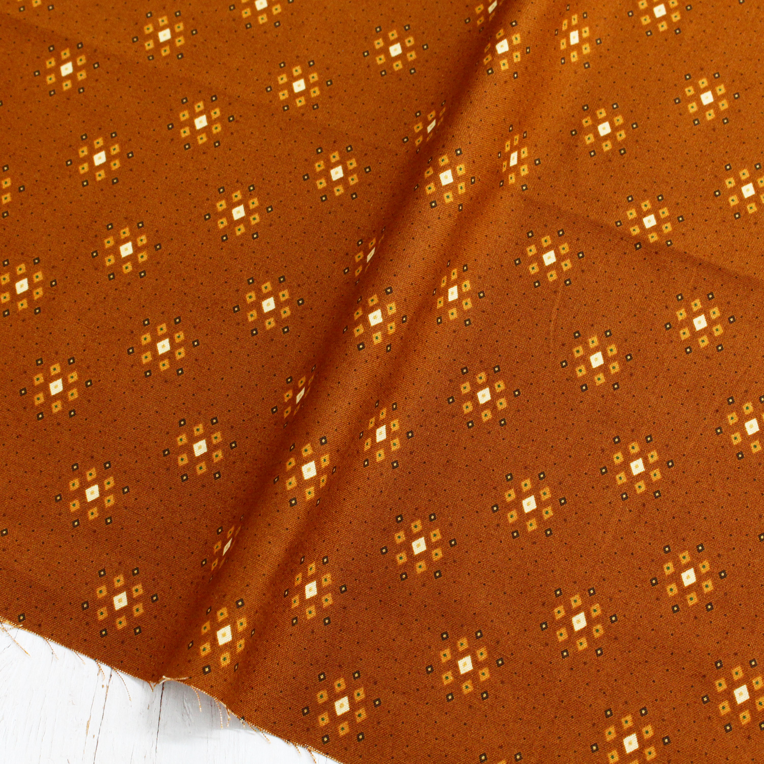 [0910 New Pattern] FSP-767 Brown Diamond Free Sprit USA Print 1m/unit (m)