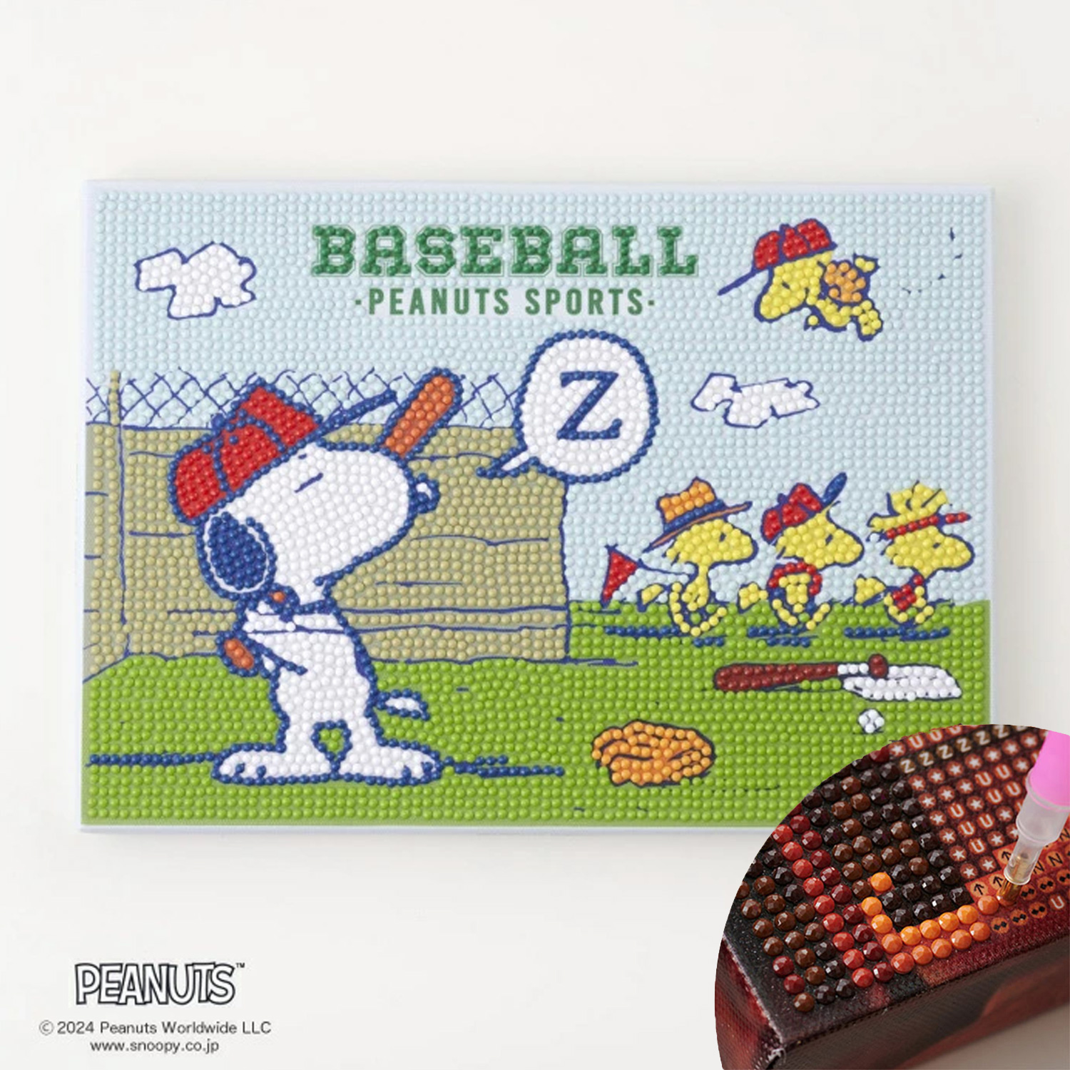 DFB5-PN003 Diamond Fix,  SNOOPY BASEBALL, beads kit (box)