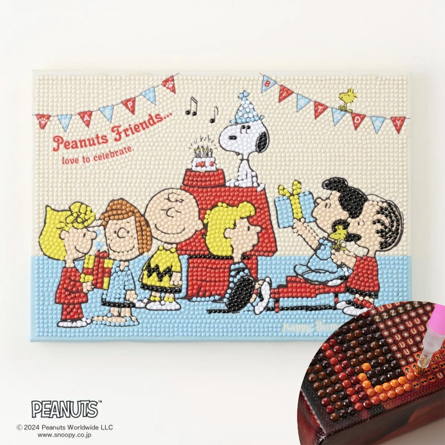 DFB5-PN001 Diamond Fix,  Snoopy Happy Birthday, beads kit (box)