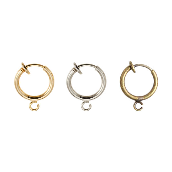 KE176～178  Hoop Earrings, with loops, 11mm, 5 sets, (bag)