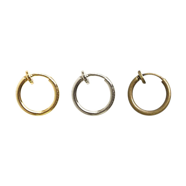 KE167～169  Hoop Earrings, diameter 11mm, 5 sets (bag)