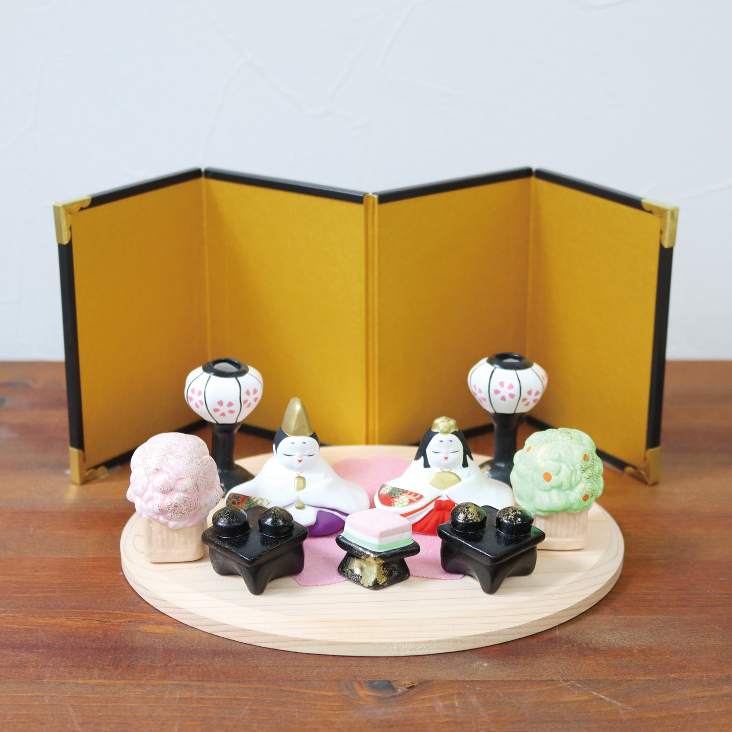 SGM-SD-5 国産 白木飾り台 楕円形 5枚入り (セット)「手芸材料の